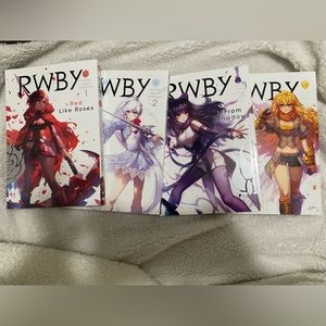 Rwby manga set volumes 1,2,3,4